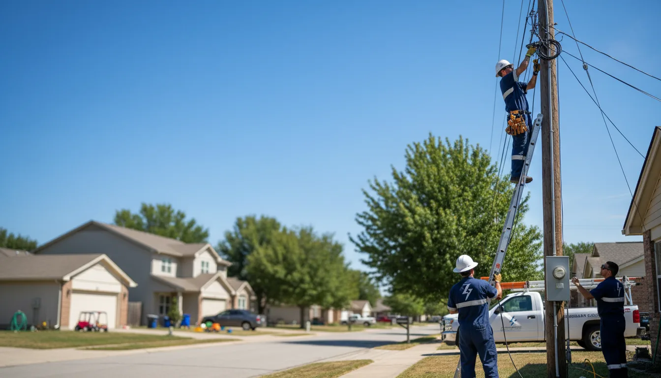 Residential electrician providing installation services in Worth, MO